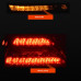 Rode heldere LED 3D streep Bar-achterlichten met dynamische indicatoren voor Mercedes-Benz C-Klasse W203 Sedan